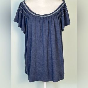 Max Studio Off-The-Shoulder Peasant Top